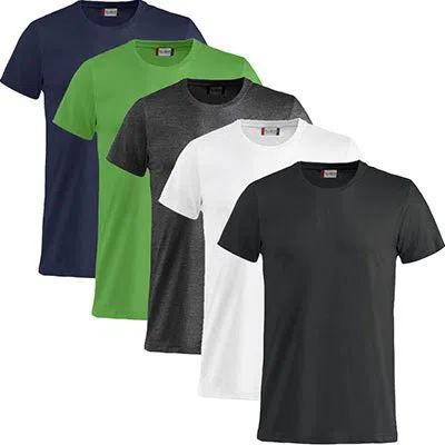 5er Pack Clique Basic T T Shirts in 13 Farben für 19,99€ (statt 26€)