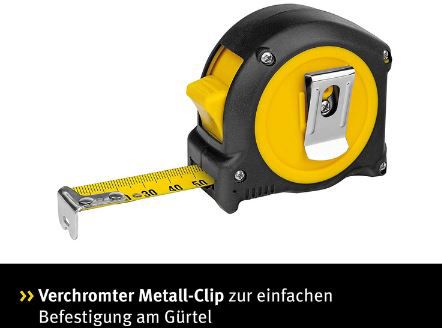 Stabila BM 100 Taschenbandmaß mit 3m & Gürtel Clip für 3,79€ (statt 6€)   Prime