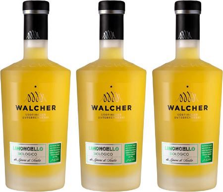 3x Walcher Bio Limoncello Likör aus Südtirol, 0,7l, 25% Vol. für 24,98€ (statt 45€)   Prime