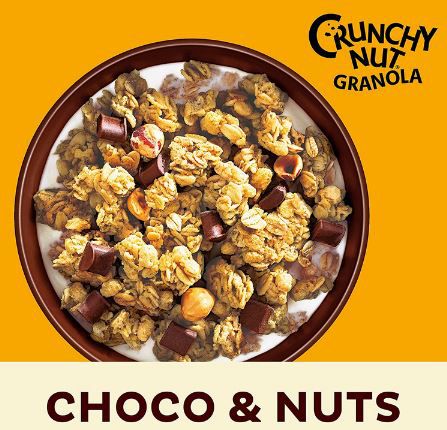 Kelloggs Crunchy Nut Granola Choco und Nuts, 380g ab 2,37€   Prime Sparabo