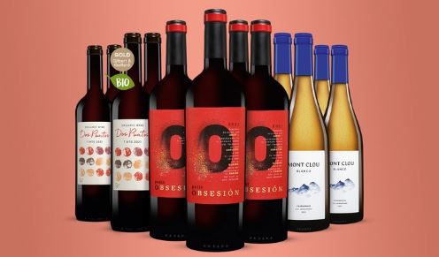 12 Flaschen Spanischer Rot  und Weißwein im Genießer Paket für 62,89€