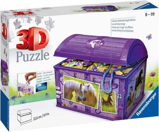 Ravensburger 3D Puzzle Schatztruhe Pferde ab 11€ (statt 23€)