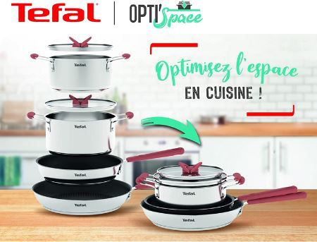 Tefal OptiSpace Kochtopf Set für 108,61€ (statt 199€)
