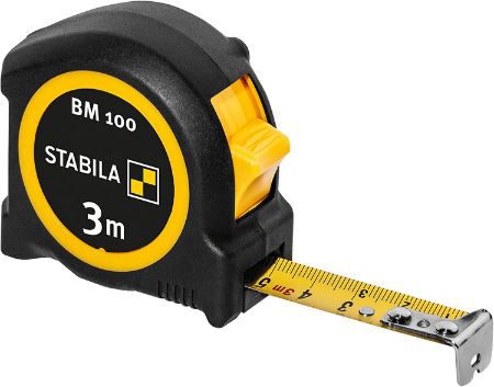 Stabila BM 100 Taschenbandmaß mit 3m & Gürtel Clip für 3,79€ (statt 6€)   Prime