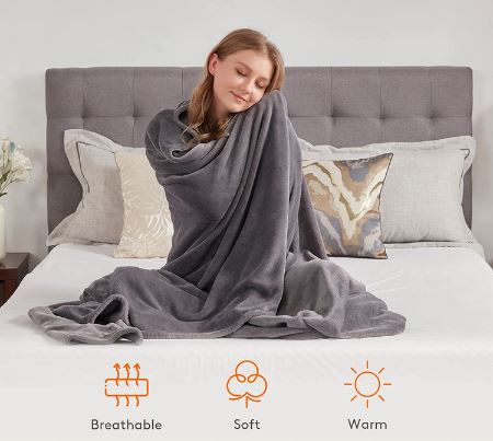 Lifewit Fleece Kuscheldecke, 150 x 200cm für 10,99€ (statt 22€)