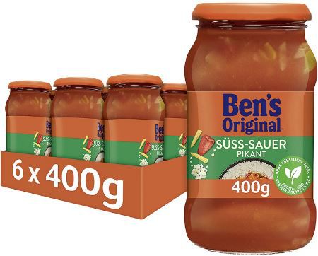 6er Pack Bens Original Süß Sauer Pikant, 400g ab 10,79€ (statt 15€)