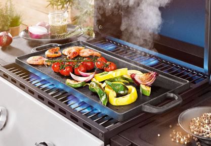 Grillmeister Gusseisen Grillplatte, beidseitig nutzbar für 13,94€ (statt 19€)