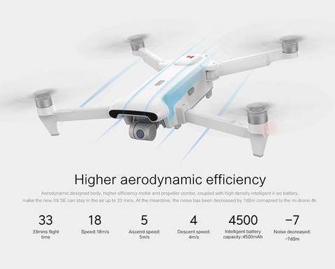 Xiaomi FIMI X8 SE 2020 Quadrocopter RtF inkl. Smart Controller für 417€ (statt 480€)