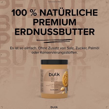 1Kg Bulk Cremige Erdnussbutter ab 6,29€ (statt 10€)