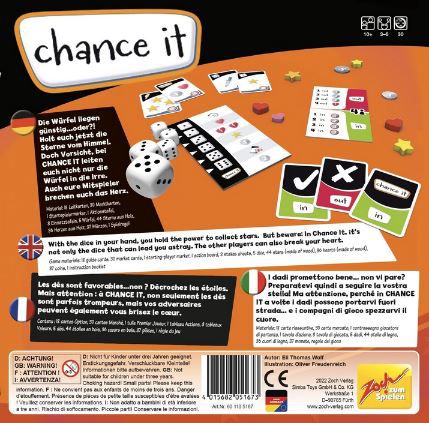 Zoch Chance it   Würfelspiel mit Risiko für 11,21€ (statt 18€)   Prime