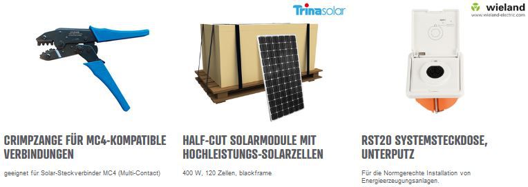 Reichelt: 0% MwSt auf Photovoltaikanlagen und Zubehör   z.B. Reichelt BK SET01 Balkonkraftwerk für 949€ (statt 1.099€)