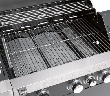 Grillmeister 3plus1 Gasgrill mit 3 Brennern + 1 Seitenbrenner für 195,30€ (statt 279€)