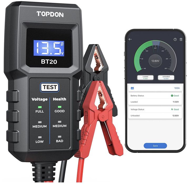 TOPDON BT20 Batterietester (12 V) mit App Anbindung für 22€ (statt 30€)