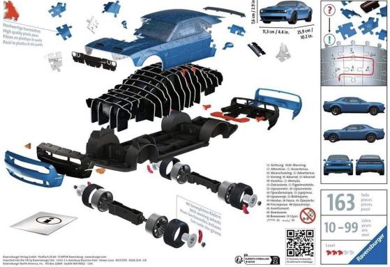 Ravensburger 3D Puzzle Dodge Challenger Hellcat Redeye für 14€ (statt 23€)