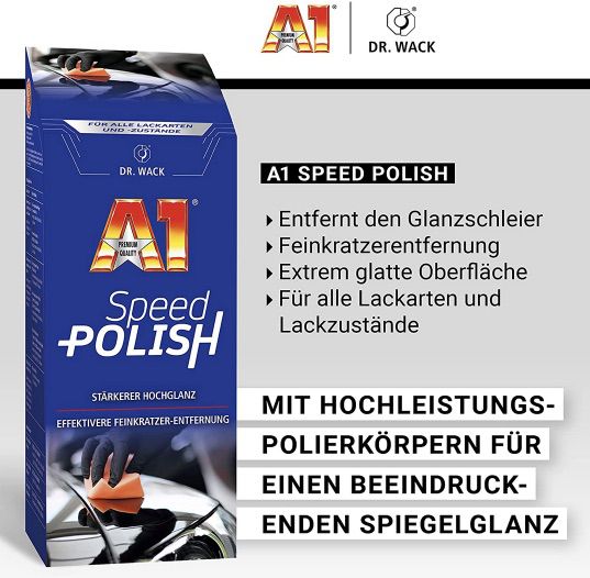 Dr. Wack – A1 Speed Polish Auto Politur mit Carnauba Wachs für 13,99€ (statt 18€)