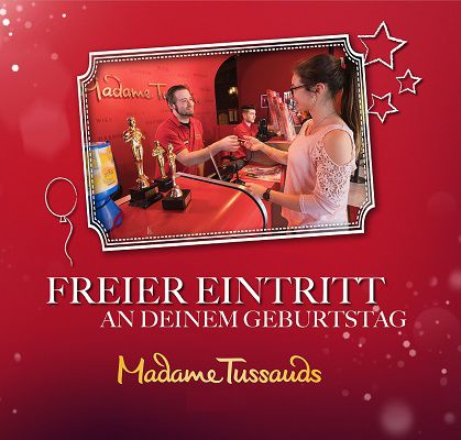 Freier Eintritt für Geburtstagskinder in Madame Tussauds in Berlin