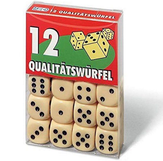 12 Ravensburger Würfel in Klarsichtbox für 4,49€ (statt 8€)   Prime