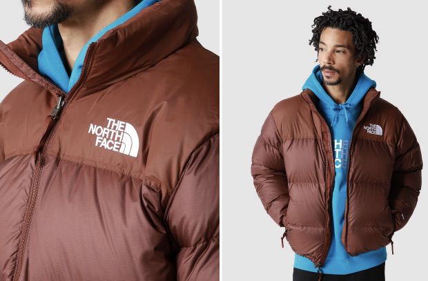 The North Face Steppjacke NUPTSE in Braun für 263,20€ (statt 373€)