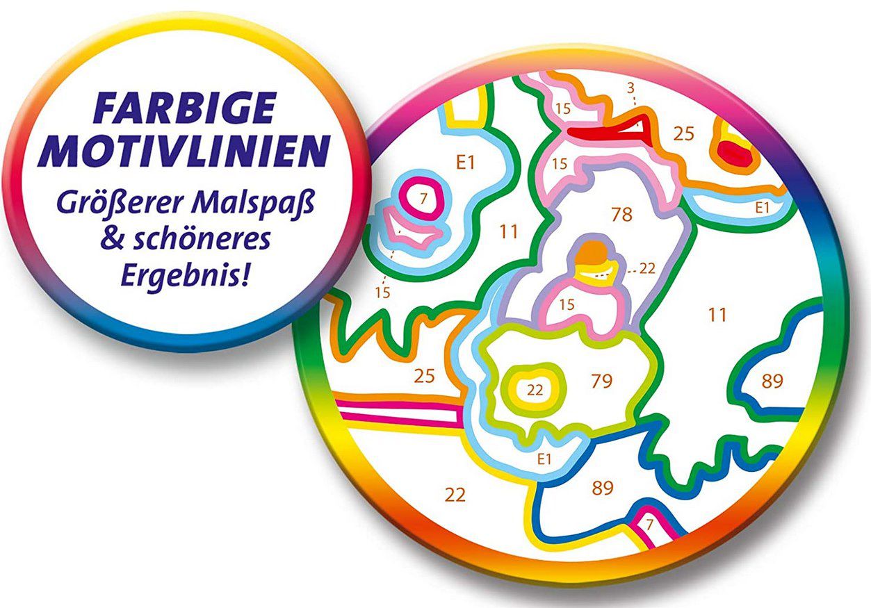 Ravensburger Malen nach Zahlen Welpen im Sonnenuntergang für 8,80€ (statt 16€)   Prime