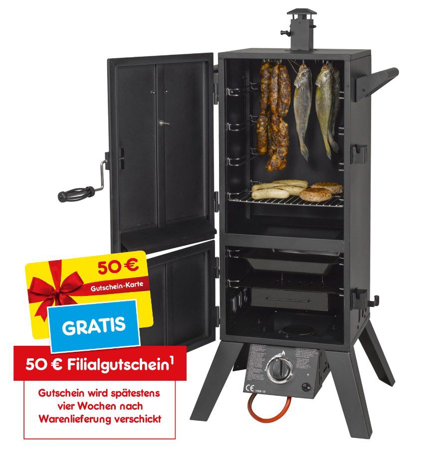 El Fuego Portland XL AY 3172 Smoker für 164,94€ (statt 189€) +50€ Netto Gutschein