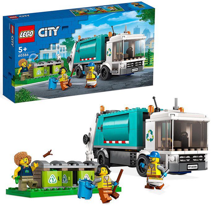 LEGO 60386 City Müllabfuhr mit Mülltonnen für 24,99€ (statt 29€)
