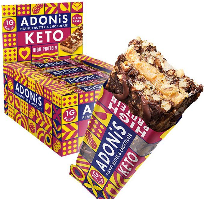 16x Adonis Keto Peanut Butter & Chocolate High Protein Riegel (je 45g) für 23,71€ (statt 31€)