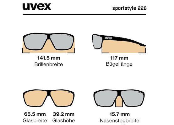 Uvex Unisex Sportstyle 226 Sportbrille für 19,39€ (statt 31€)   Prime