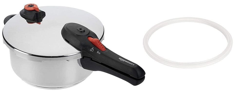 Amazon Basics 4L Schnellkochtopf aus Edelstahl für 39,99€ (statt 46€)