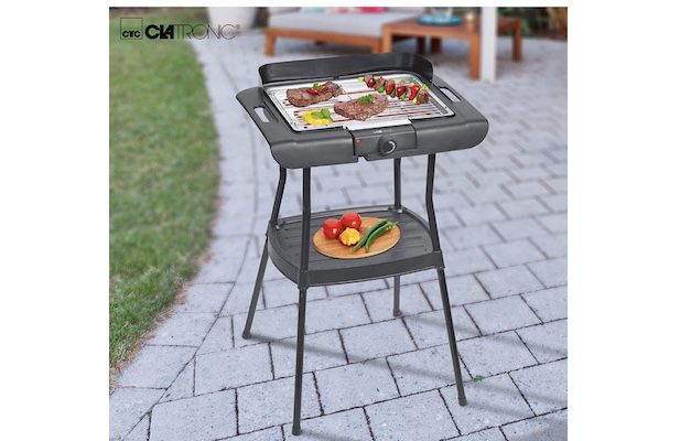 CLATRONIC BQS 3508 Elektrogrill mit 2.000W für 17€ (statt 30€)