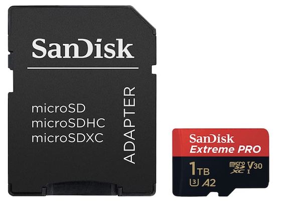 SanDisk Extreme PRO microSDXC UHS I Speicherkarte 1 TB ab 94,41€ (statt 110€)