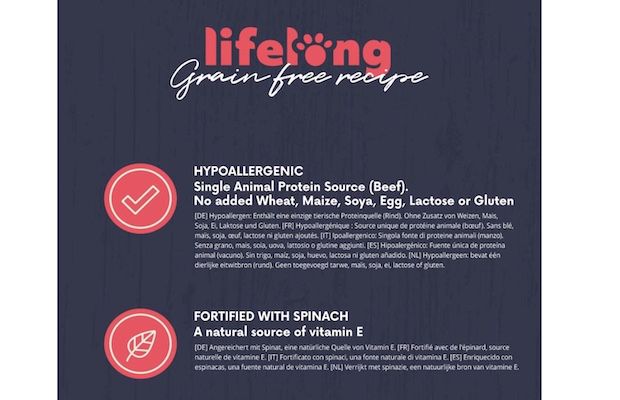 8 x 240g Amazon Marke: Lifelong   Hundeleckerli Rind & Spinat für 14,39€ (statt 21€)   Prime