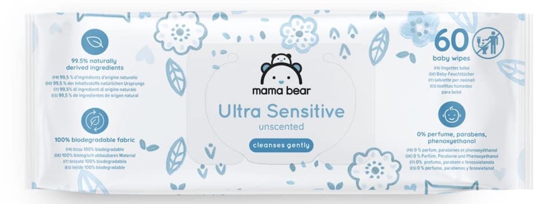 6 x Mama Bear Ultra Sensitive Baby Feuchttücher (360 Tücher) für 5,45€ (statt 11€)