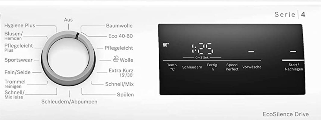 Bosch WAN28123 Serie 4   7kg Wasch­ma­schi­ne mit 1400 UpM für 443€ (statt 519€)