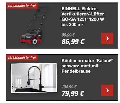 toom: bis zu 34% Rabatt auf ausgewählte Produkte   z.B. Ryobi Maschinen Set One+ für 199,99€ (statt 272€)