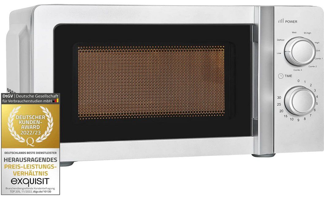 Exquisit MW717 20l Microwelle mit Grill für 69,99€ (statt 80€)