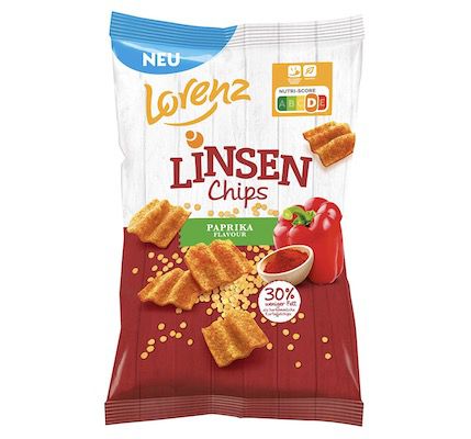 12x Lorenz Snack World Linsen Chips Paprika ab 11,38€ (statt 19€)   Prime Sparabo