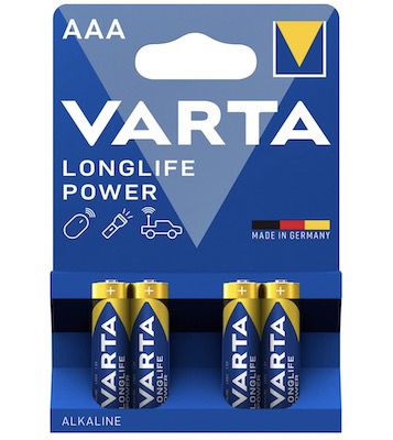 4er Pack VARTA Batterien AAA Longlife Power für 1,11€   Prime