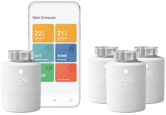 tado Starter Kit V3+ mit 4 Thermostaten und Bridge für 224,90€ (statt 300€)