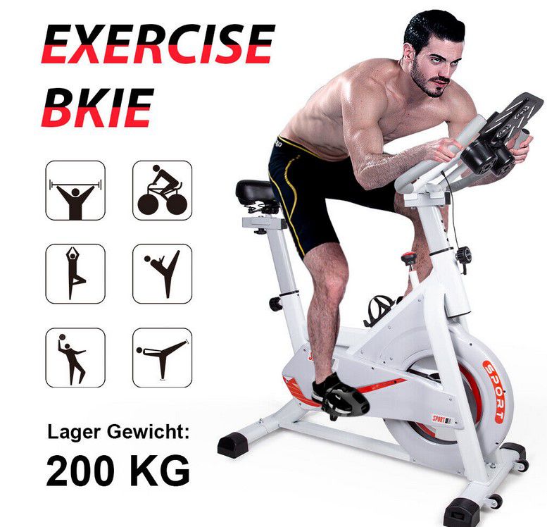 EVOLAND Spinning Fitness Rad bis 200kg für 189,99€ (statt 258€)
