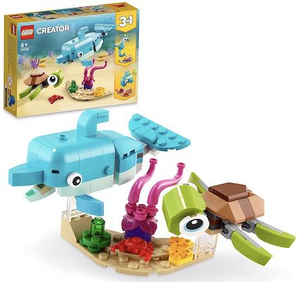 LEGO 31128 Creator 3 in 1 Delfin und Schildkröte für 5,78€   Prime