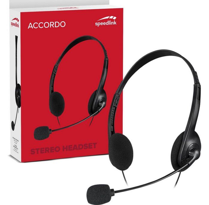 Speedlink Office Headset Mikrofon 2x 3,5mm Klinke für 4€ (statt 7€)