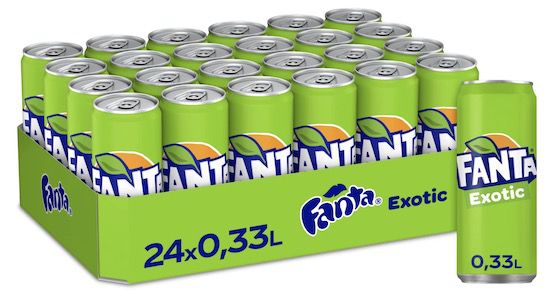🥤 24x Fanta Exotic je 330ml Dose für 16,49€ (statt 22€)   69 Cent pro Dose!