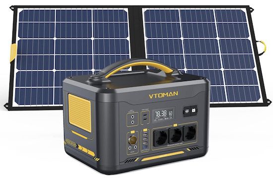 VTOMAN Jump 1500X Powerstation mit 1500W/828Wh + 100W Solarpanel für 999€ (statt 1.599€)