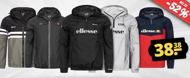 ellesse Jacken je 38,38€ + 5€ Gutschein ab 2 Jacken