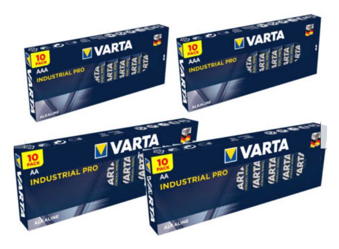 Varta Industrial Pro   40 Batterien (20 AA + 20AAA) für 12,99€ (statt 17€)