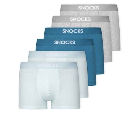 20% Rabatt auf Snocks Fashion   z.b. 6er Boxershorts ab 34,99€ (statt 45€)