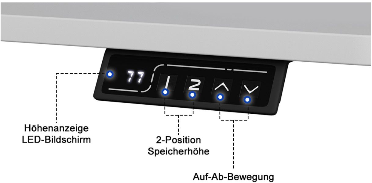 Flamaker elektrisch Höhenverstellbarer Schreibtisch Memory für 79,99€ (statt 99€)