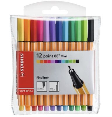 12er Pack STABILO point 88 Mini Fineliner für 4,24€ (statt 8€)   Prime