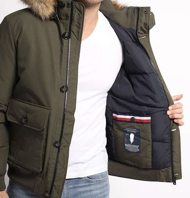 Tommy Hilfiger Daunenjacke Hampton in Khaki für 111,96€ (statt 160€)   nur XXL