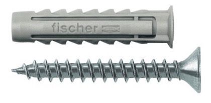 50er Pack fischer Spreizdübel SX 6 x 30 S inkl. Schrauben für 7,69€ (statt 12€)